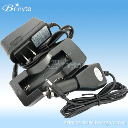 18650 Single Channel Battery Charger with 12DVC Car Charger